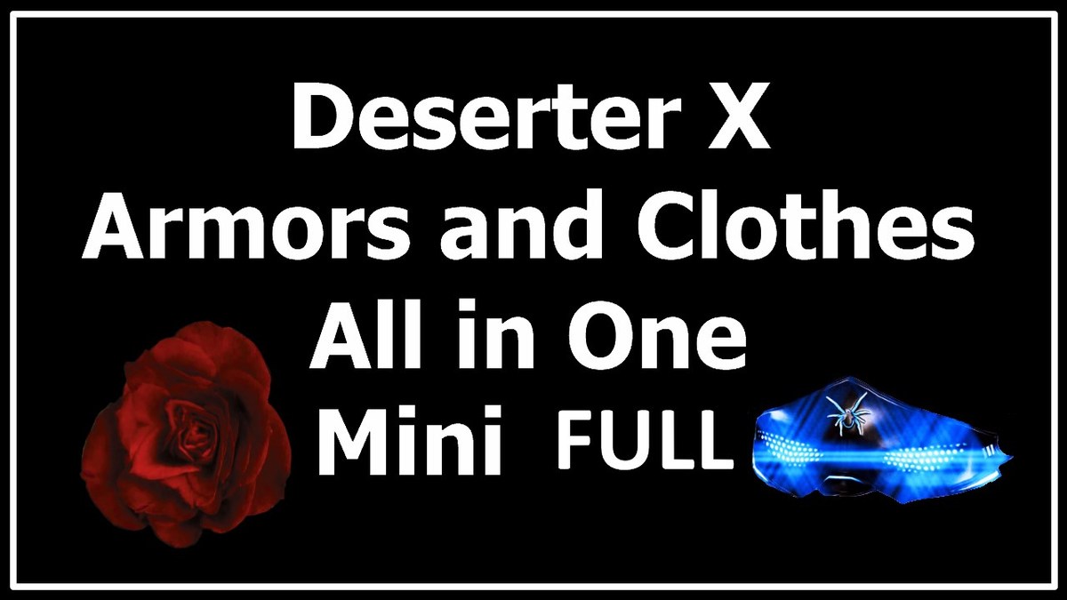 Одежда и броня (всё включено) от DeserterX часть 1 (LE) | DX Armors and Clothes AIO mini Full Part 1