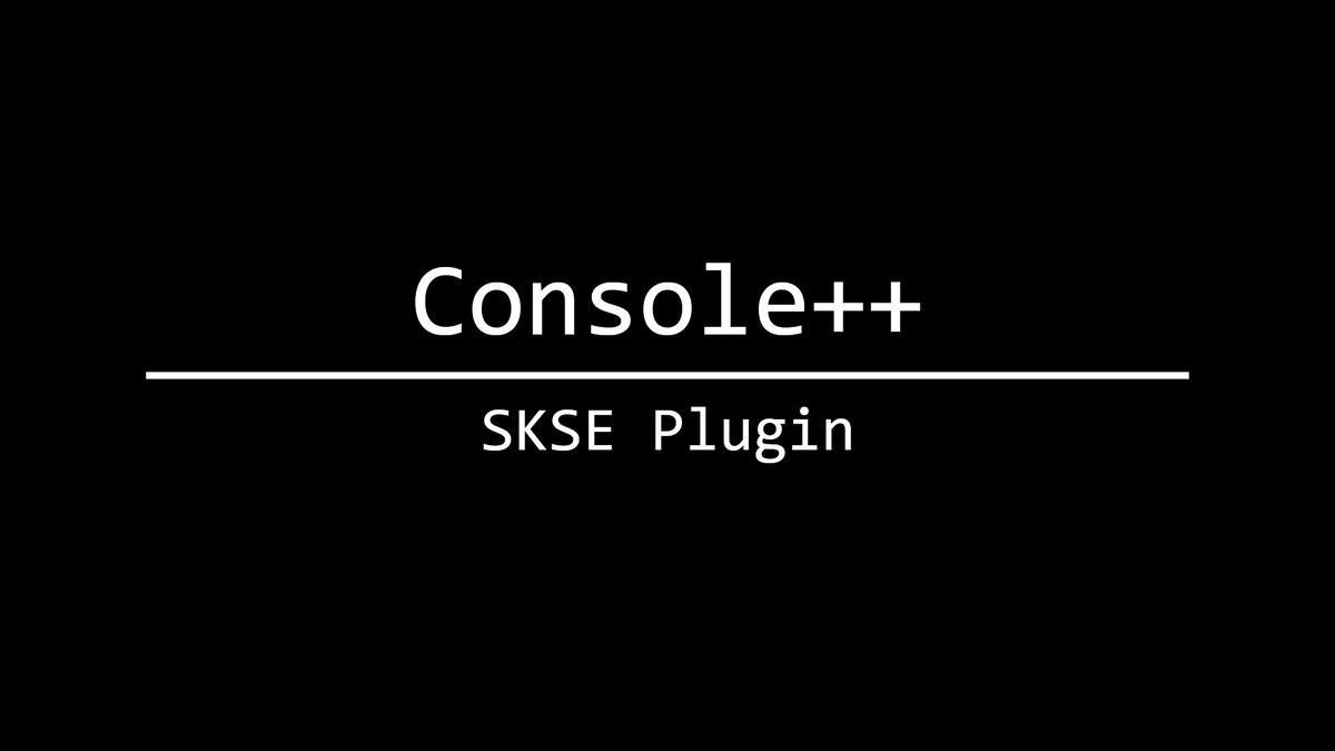 ConsolePlusPlus (SE-AE)