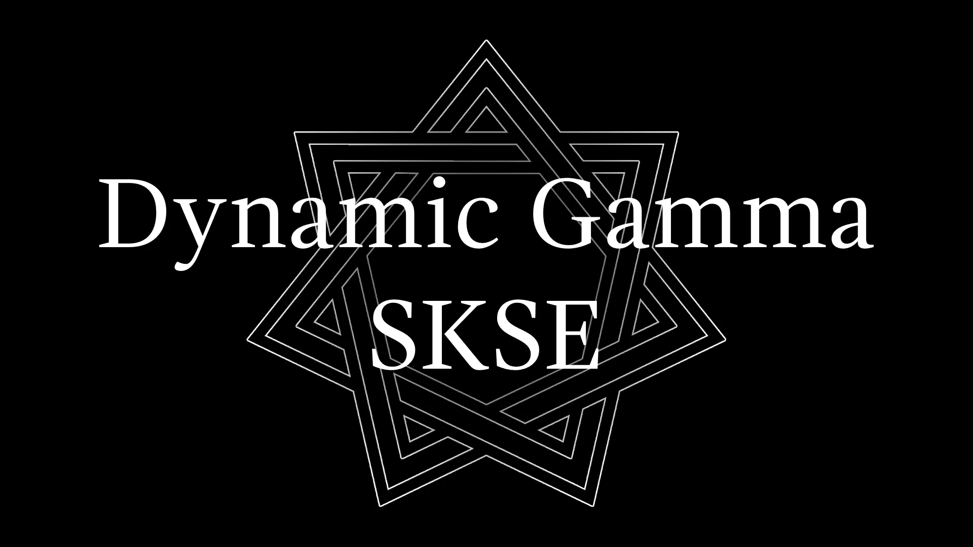 Dynamic Gamma SKSE / Динамическое изменение гаммы (SE-AE)