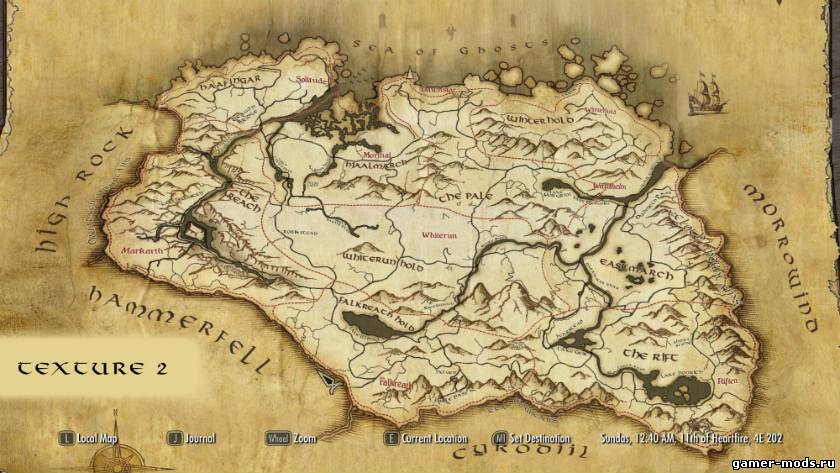 Бумажная 3D карта Скайрима | Warburgs 3D Paper World Map