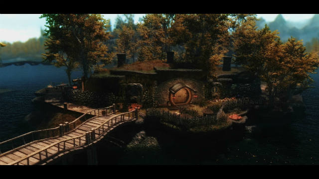 Жилище хоббита - Домик у озера / Island Hobbit Home - Revisited