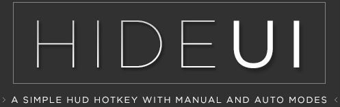 HideUI - Hotkey HUD Toggle | Изменяемый интерфейс