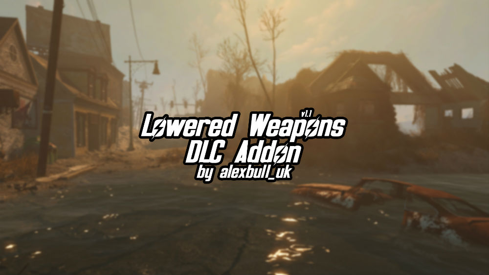 Анимация ношения оружия - аддон | Lowered Weapons - DLC Addon