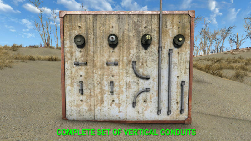Вертикальные (настенные) проводники питания / Vertical (Wall-Mounted) Power Conduits