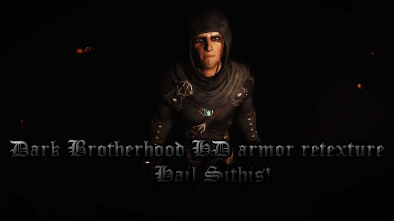 HD ретекстур брони Темного Братства / Dark Brotherhood HD armor retexture