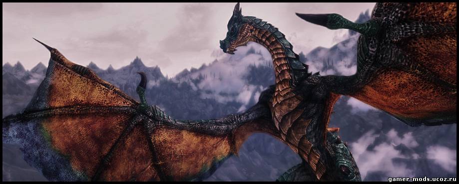 Новые драконы Скайрима / Bellyaches New Dragon Species and Ohdaviing Replacer