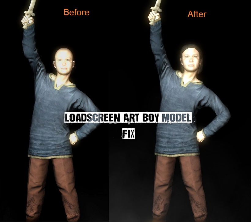 Фикс мальчика на загрузочном экране / Loadscreen Art Boy Model Fix