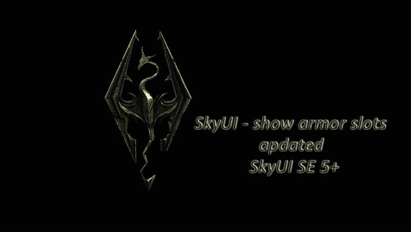 Слоты брони для SkyUI SE / SkyUI - show armor slots - updated