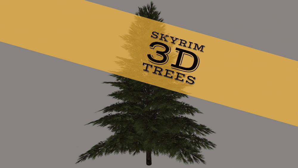 3D деревья и растительность Скайрима (SE) | Skyrim 3D Trees and Plants