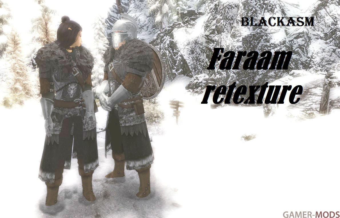 Blackasm. Wolf Themed Retexture of Faraam Armor / Blackasm.Ретекстур брони Фараама (в стиле волчьей брони Скайрима)
