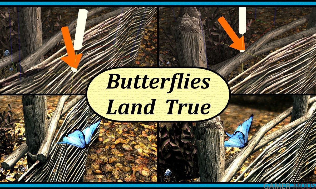Фикс приземления бабочек (SE-AE) / Butterflies Land True