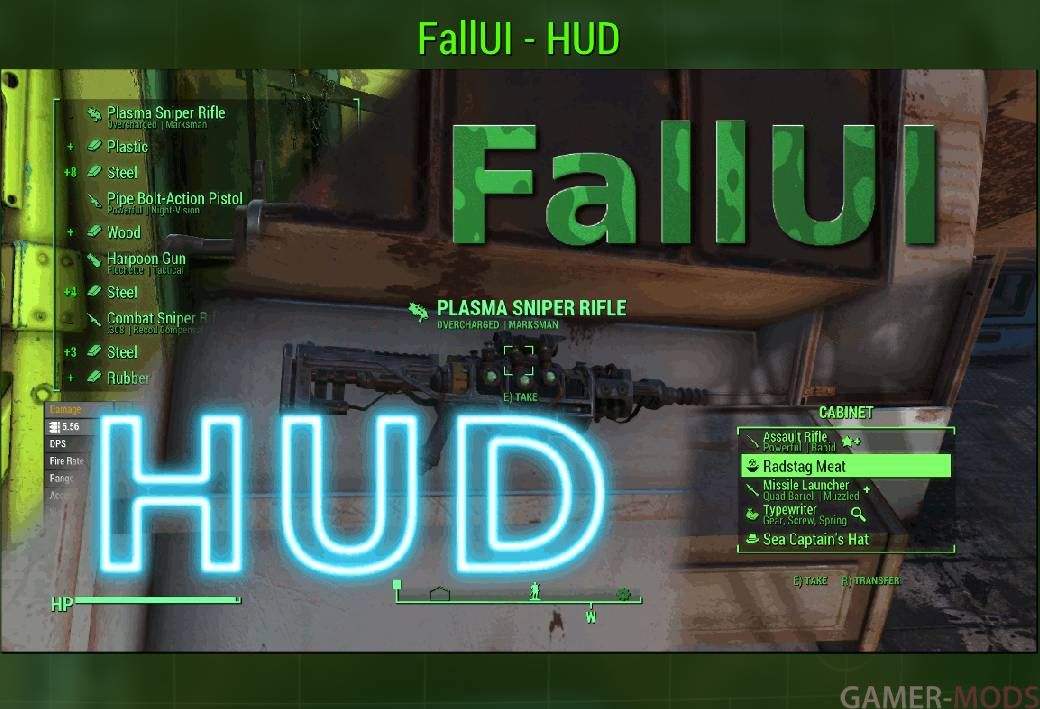 FallUI - HUD / Настраиваемый HUD (интерфейс и виджеты)