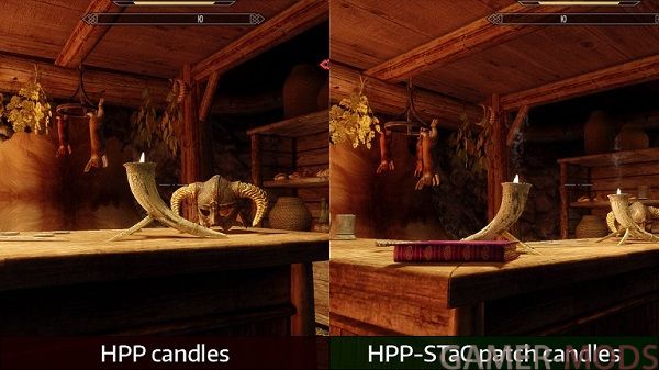 High Poly Project - Smoking Torches and Candles patch SE | Патч для HPP и STaC SE