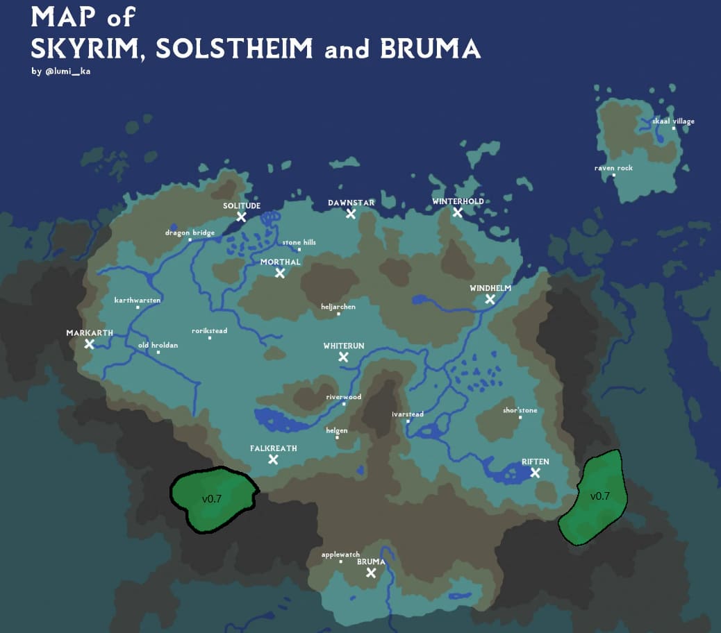 Fat Skyrim - A worldspace expansion / Расширенный Скайрим
