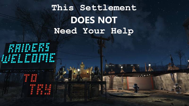 This Settlement Does Not Need Your Help - BS Defence Redone / Это поселение не нуждается в вашей помощи - Защита поселений - переделка