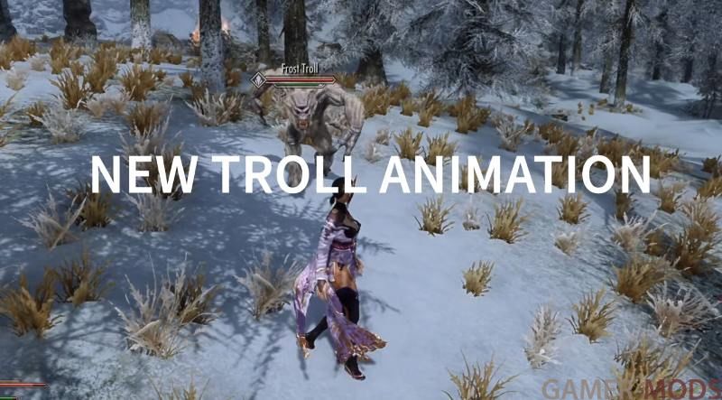 New Creature Animation - Troll SE (AE) / Анимации атаки для троллей