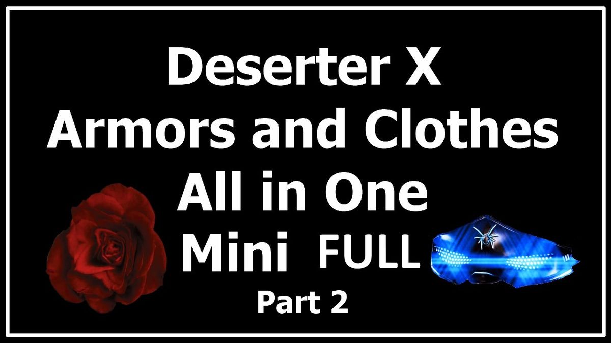 Одежда и броня (всё включено) от DeserterX часть 2 (SE-AE) | DX Armors and Clothes AIO mini Full Part 2 SE
