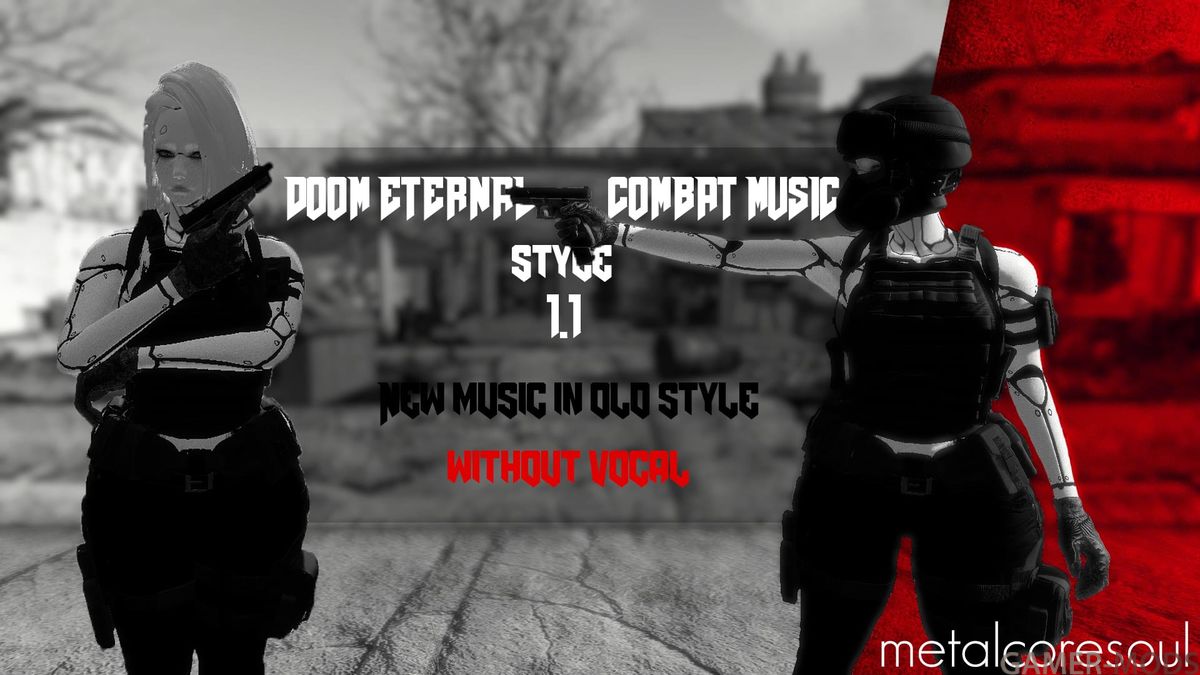 Combat Music Doom Eternal Style / Заменитель боевой музыки для Fallout 4 в стиле Doom Eternal [1.1]