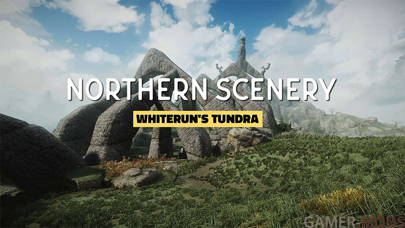 Северные пейзажи - Тундра Вайтрана / Northern Scenery - Whiterun's Tundra