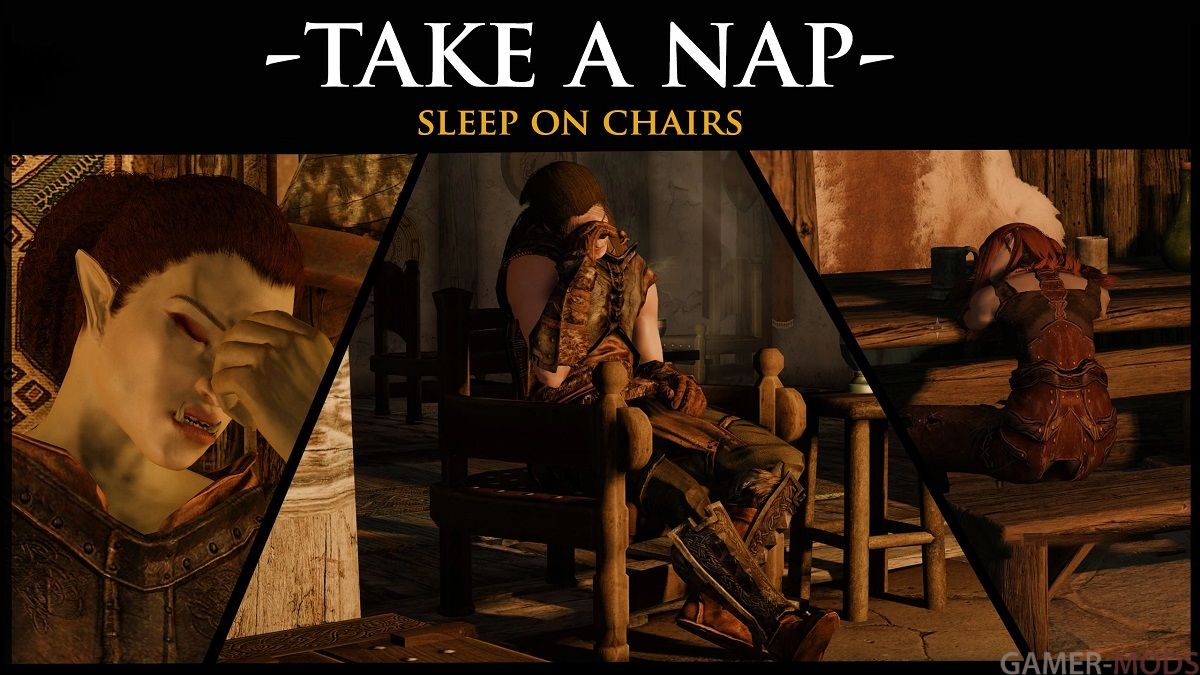 Сонливость - полудрёма сидя (SE-AE) | Take a nap - sleep on chairs