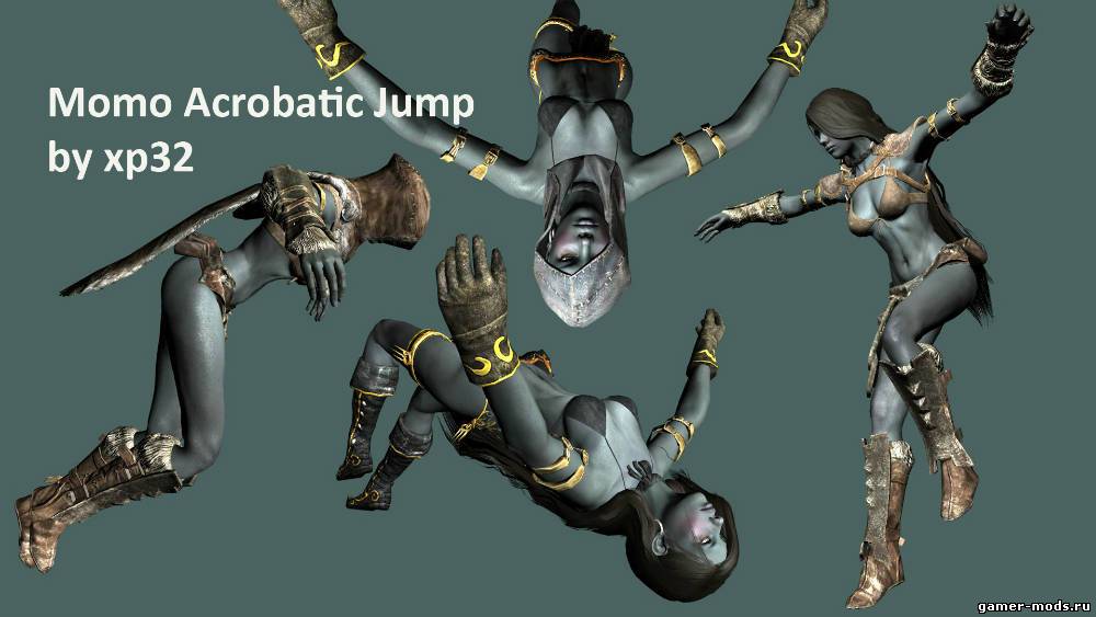 Прыжок - Сальто / Momo Acrobatic Jump