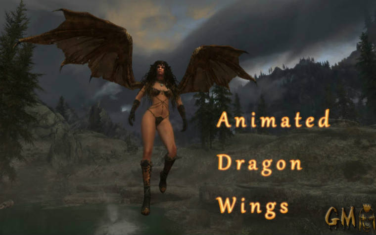 Анимированные драконьи крылья / Animated Dragon Wings