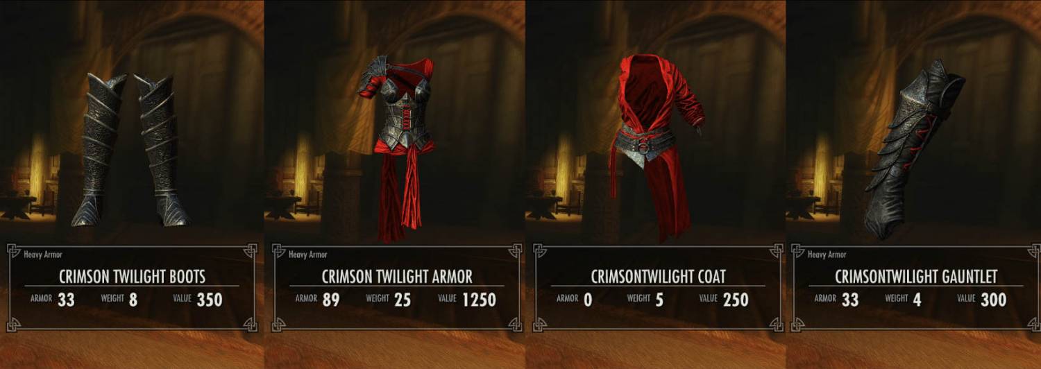 Crimson Twilight Armor / Одежда Кровавые сумерки - Броня I Одежда  (CBBE/UNP/HDT) - TES V: Skyrim LE - Моды на русском для Skyrim, Fallout,  Starfield и других игр - Gamer-mods