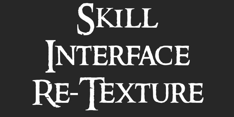Ретекстур интерфейса навыков / Skyrim Skill Interface Re-Texture