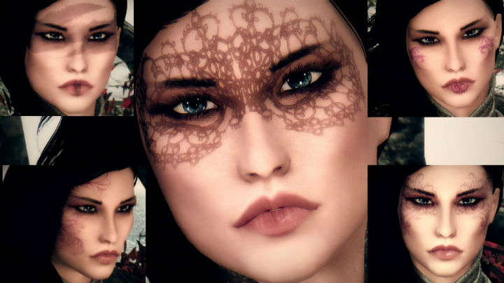Боевой макияж / Raven's Warpaint - pseudo-makeup, masks and mix
