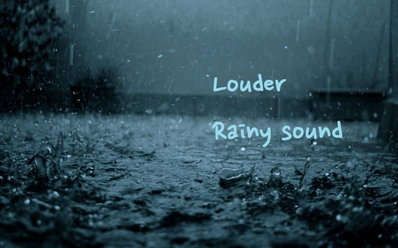 Реальные звуки дождя и грома | Louder Rainy Sound