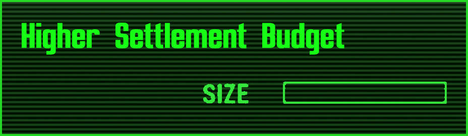 Увеличение бюджета на постройки / Higher Settlement Budget