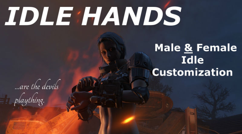 Женская и мужская анимация в стойке / Idle Hands - Male and Female Idle Customization