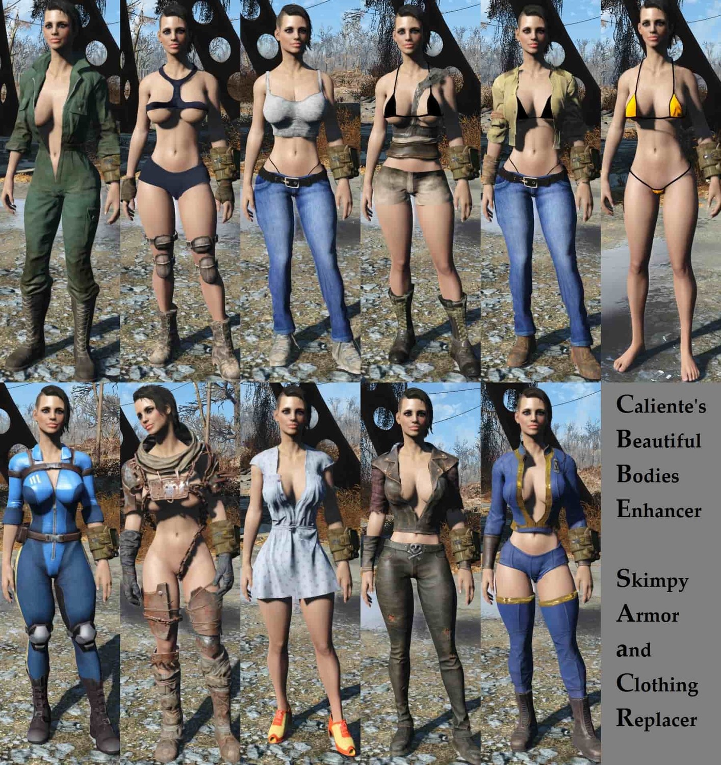 Fallout 4 body replacer фото 73