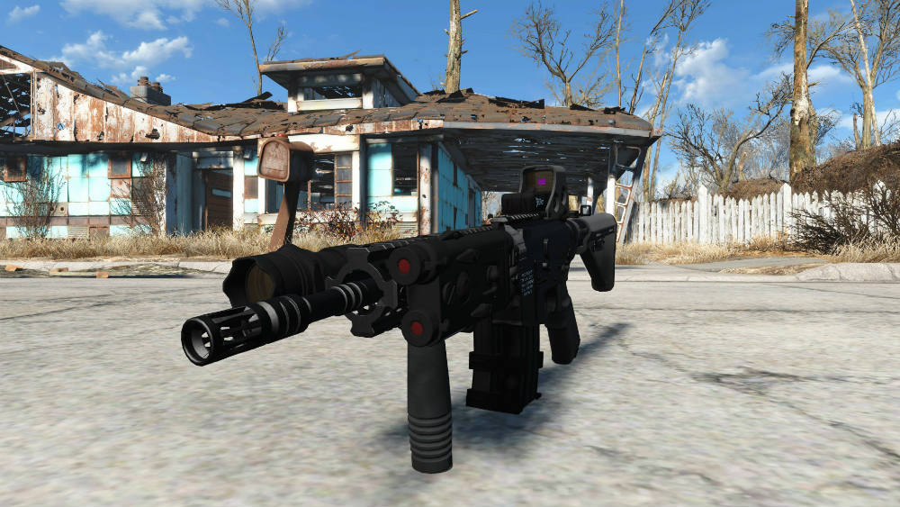 Этот мод добавляет штурмовую винтовку М4A1 SOPMOD в мир Fallout 4. Изготови...