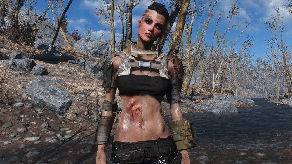 Данный мод для Fallout 4 предоставляет индивидуальные текстуры немытого тел...
