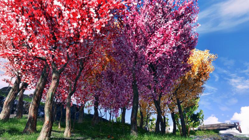 Красочные деревья / Aki - Colorful Trees