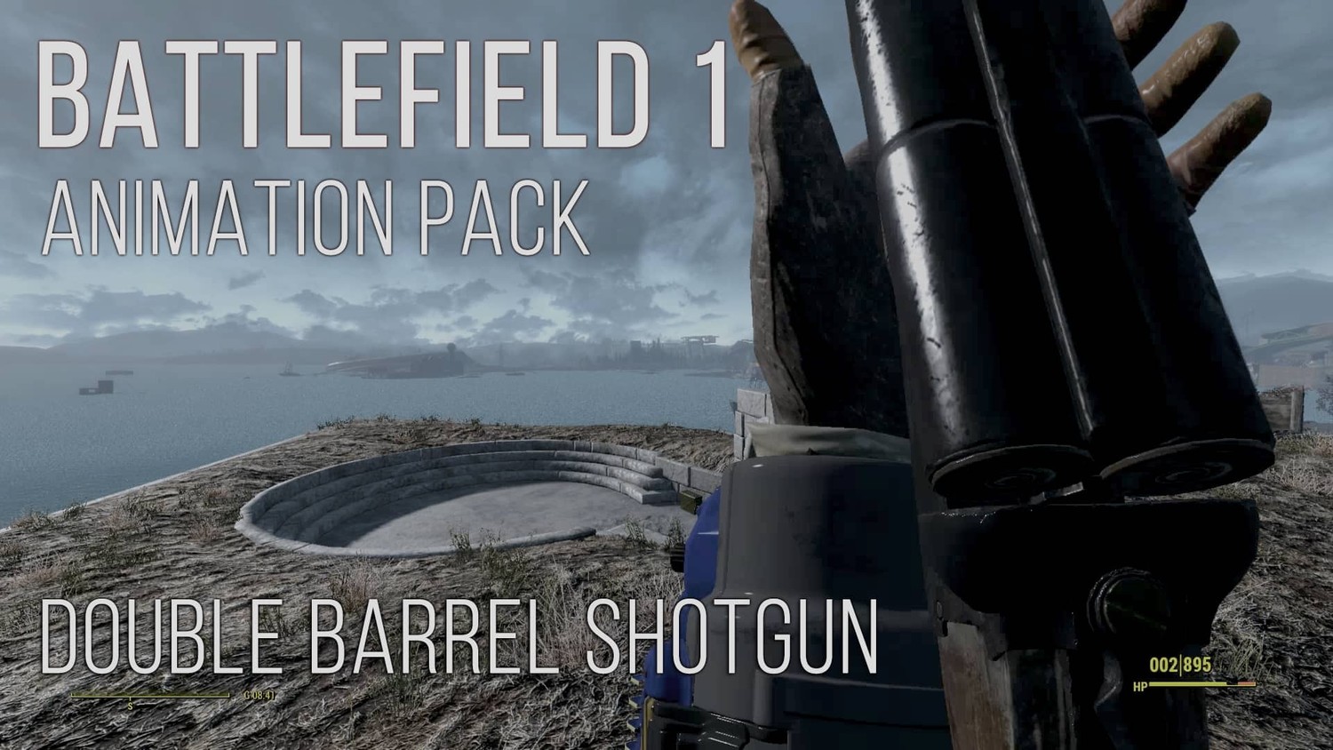 Пак анимации Battlefield 1: Двуствольное ружье / Battlefield 1 Animation Pack - Double Barrel Shotgun