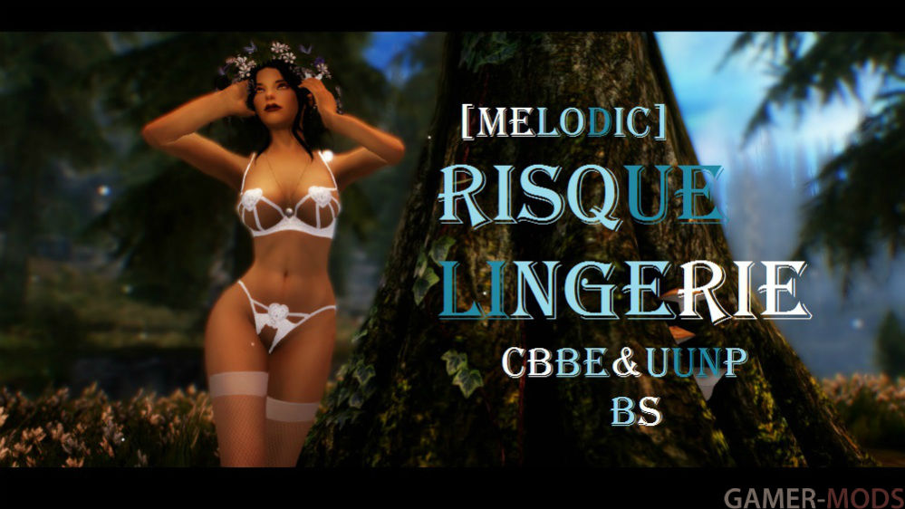 [Melodic] Risque Lingerie UUNP&CBBE BS / [Melodic] Легкомысленный комплект + альт. текстуры от LedyKora