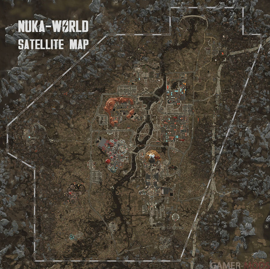 Fallout 4 ядер мир карта всех локаций фото 16