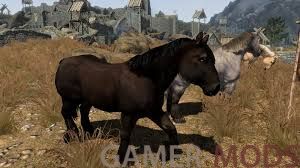 Realistic Primitive Horse Breeds - 2k / Ретекстур лошадей в Скайриме