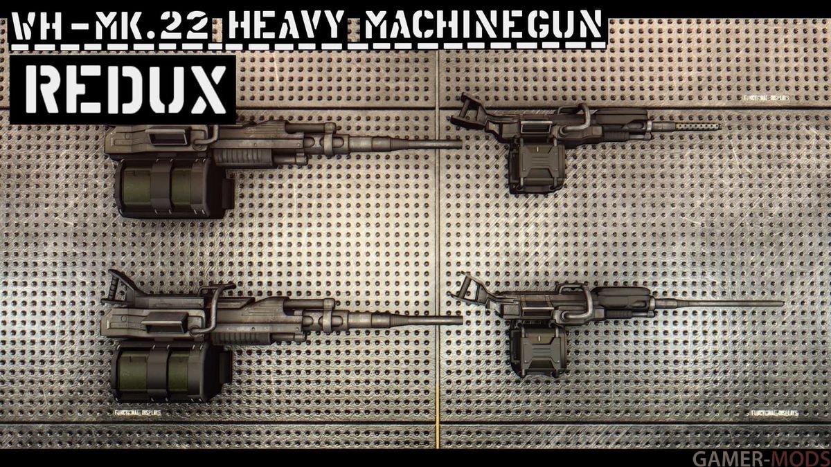 Тяжёлые пулемёты "WH-Mk.19" и "WH-Mk.22" | WH-Mk.22 Heavy Machinegun REDUX