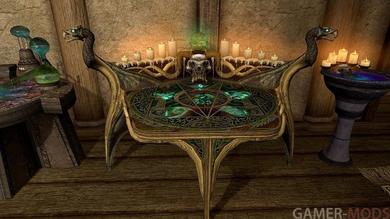 Retexture of the alchemy lab and enchanter's table / Ретекстур алхимической лаборатории и стола чародея (SE)