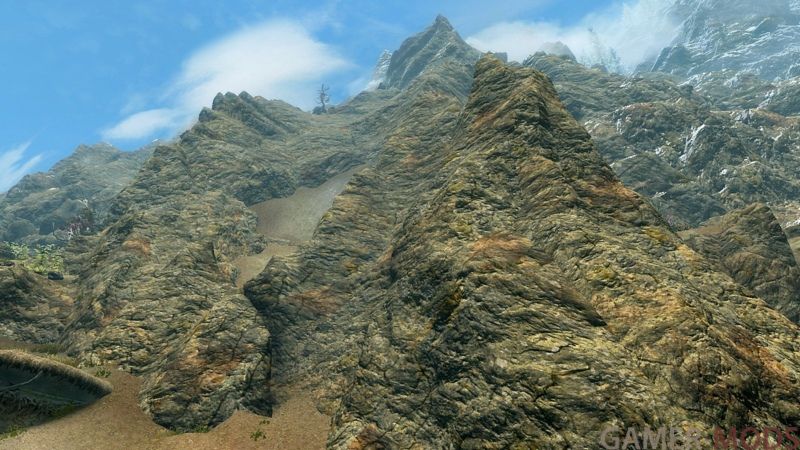 Глобальный ретекстур гор и камня (SE) | Mountains and rocks of Tamriel