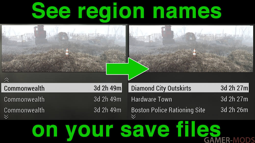 Названия локаций в файлах сохранений и в игре | See region names on your save files