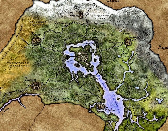 Цветная карта | Elven Map Redux