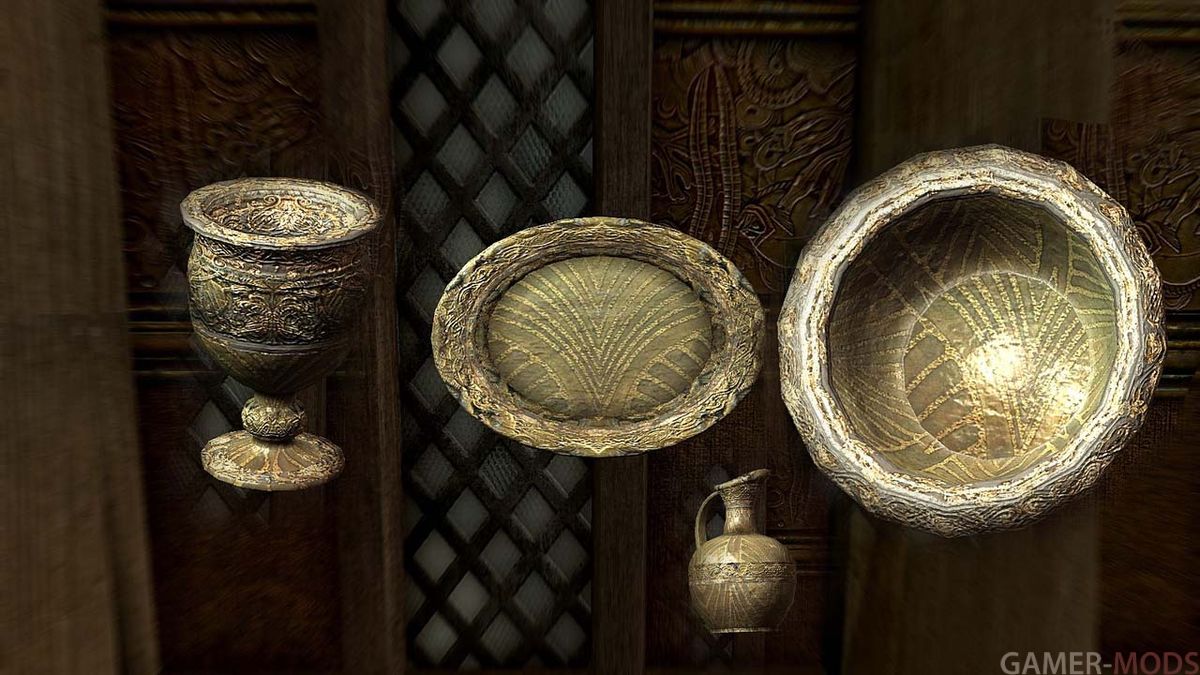 tableware - gold and silver retexture