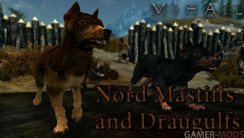 Нордские мастифы | Nord Mastiffs and Draugulfs- Elements of Skyrim