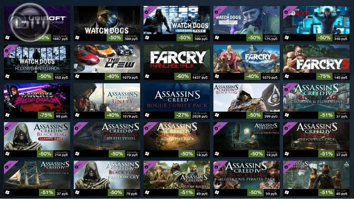 Стартовала распродажа игр Ubisoft в Steam