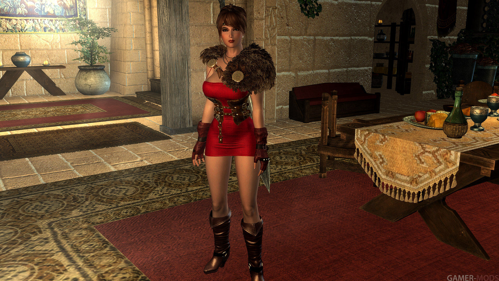 Fjora in red